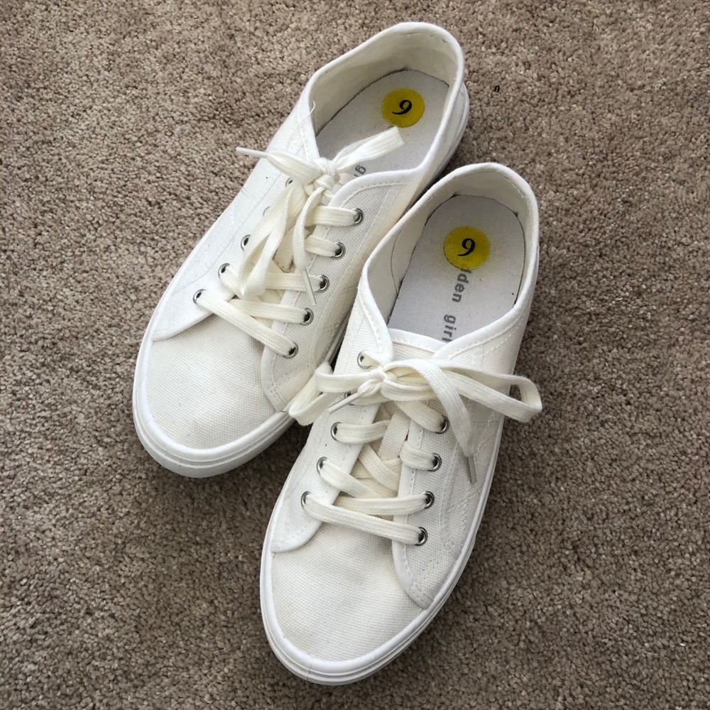 Platform Madden Girl White Sneakers